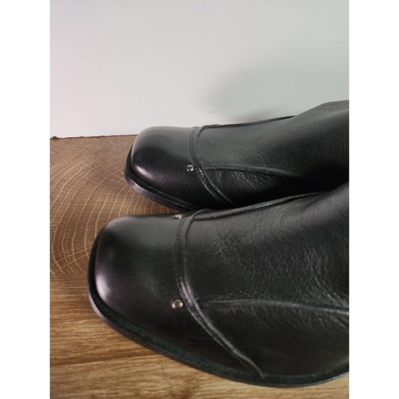 Gordon Rush Shoes Mens Size 8.5 Loafers Dark Black Leather Comfort Slip On NWT main image 8